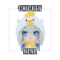 Chicken Nene Cube Sticker - Chicken Nene Cube Stickers