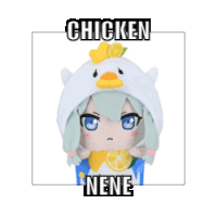 Chicken Nene Cube Sticker