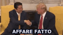 Affare Fatto D'Accordo Fatta Siamo D'Accordo Stringersi La Mano Trump Xi Jinping GIF