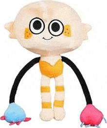 a stuffed animal with long arms and legs from a cartoon .