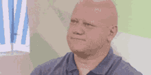Stare Bald Man GIF - Stare Bald Man Spaced Out GIFs