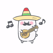 rabbit blushed cute mexican music