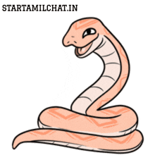 a drawing of a snake with the website startamilchat.in written below it