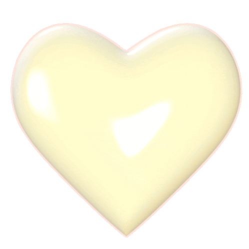 Heart Yellow Sticker - Heart Yellow Stickers