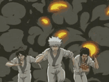 爆発　ばくはつ　銀魂　ぎんたま GIF - Explosion Gintama Running GIFs