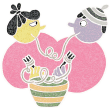cosy love noodles lunch couple sharing