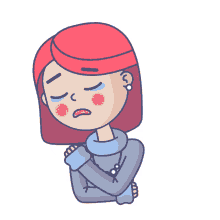 red elizabeth red hair sad cry triste