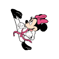 Karate Minnie Mouse Sticker - Karate Minnie Mouse Karate Girl Stickers