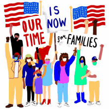 our time is now for families immigrant family protest american