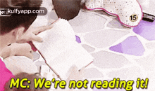 15mc: We'Re Not Reading It!.Gif GIF - 15mc: We'Re Not Reading It! Person Human GIFs