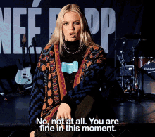 Renee Rapp Spotify GIF - Renee Rapp Spotify You Are Fine In This Moment GIFs