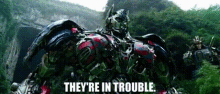 Transformers Optimus Prime GIF - Transformers Optimus Prime Theyre In Trouble GIFs