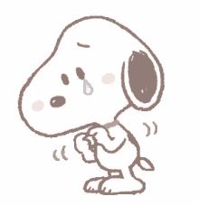 snoopy crying gif