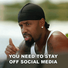 You Need To Stay Off Social Media Love & Hip Hop Miami GIF - You Need To Stay Off Social Media Love & Hip Hop Miami Take A Break GIFs