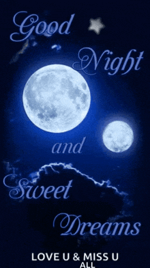 Goodnight Sweet Dreams GIF - Goodnight Sweet Dreams Moon GIFs