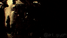 a drawing of a skull with a light coming out of its mouth