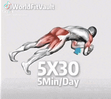 a cartoon of a man doing push ups with a mask on .