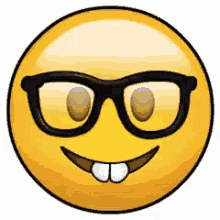 Emoji Big Teeth GIF - Emoji Big Teeth Eyeglasses GIFs