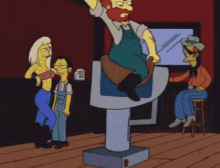 Mechanical Bull Riding GIF - Rodeo The Simpsons Bars GIFs