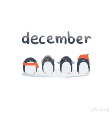 December GIF - December Snow Penguin GIFs