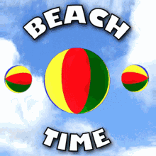 Beach Time On The Beach GIF - Beach Time On The Beach Beach Ball GIFs