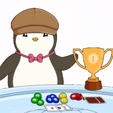 game win winner penguin champion