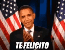 Te Felicito GIF - Obama Te Felicito Felicidades GIFs