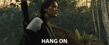 Hang On Jennifer Lawrence GIF - Hang On Jennifer Lawrence Katniss Everdeen GIFs