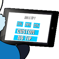 Tip Leave A Tip Sticker