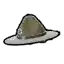 a cartoon drawing of a ranger hat with a badge on it on a white background .
