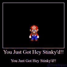 Mario You Just Got Hey Stinky GIF - Mario You Just Got Hey Stinky GIFs