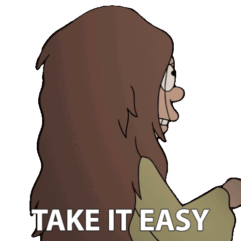 Take It Easy Mop Girl Sticker - Take It Easy Mop Girl Disenchantment Stickers