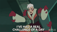 Ive Had A Real Challenge Of A Day Lauren Ash GIF - Ive Had A Real Challenge Of A Day Lauren Ash Scorpia GIFs