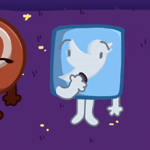 a cartoon character with twitter written on it