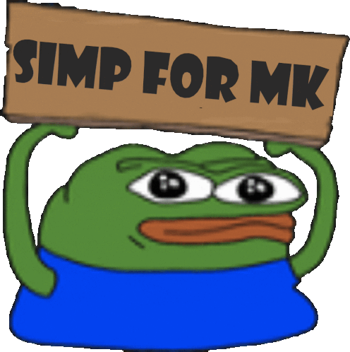 Simp For Mk Sticker - Simp For Mk Stickers