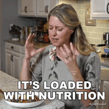 It'S Loaded With Nutrition Jill Dalton GIF - It'S Loaded With Nutrition Jill Dalton The Whole Food Plant Based Cooking Show GIFs