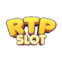 rtp slot logo on a white background with a cartoon style