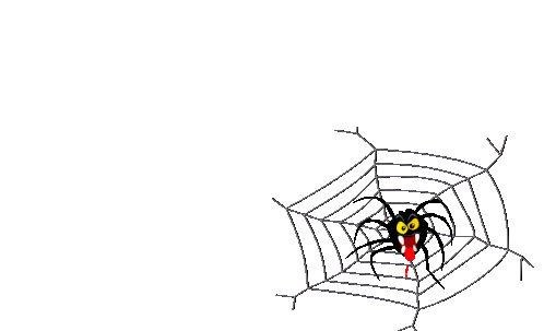 Spider Web Halloween Scary Sticker - Spider Web Halloween Scary Stickers