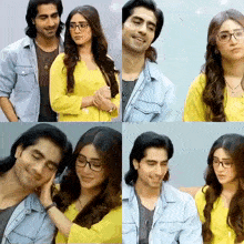 a collage of photos of a man and a woman