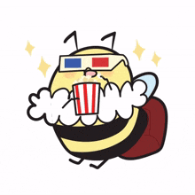 animal bee cute movie popcorn