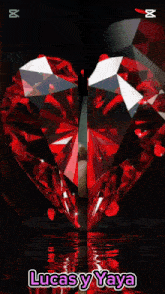 a picture of lucas y yaya with red diamonds