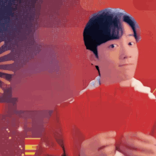 xiao zhan envelope cute handsome fireworks