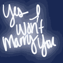 Yes I Wont Marry You Neon GIF