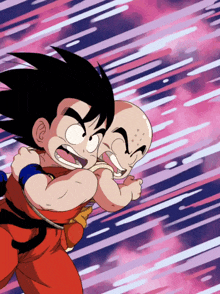 Lr Teq Goku Krillin And Bulma Kid Goku GIF - Lr Teq Goku Krillin And Bulma Kid Goku Kid Krillin GIFs