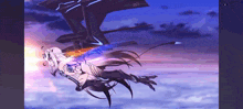a girl is flying through the air in front of a jet .