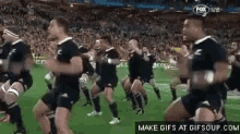 New Zealand Rugby Team Haka Dance GIF