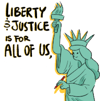 Vrl Liberty And Justice For All Sticker - Vrl Liberty And Justice For All Liberty Stickers