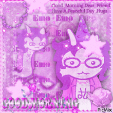 a good morning dear friend have a peaceful day hugs picmix
