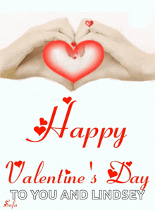 Happy Valentines Day Hands GIF - Happy Valentines Day Hands Heart GIFs