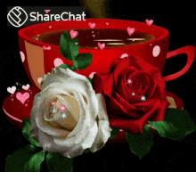 Hearts Coffee GIF - Hearts Coffee Roses GIFs